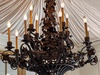 Silk woven ceiling formal dining room