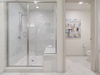 Tiled walk-in shower