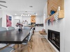 Dining Area with Fireplace