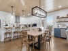 Beautiful open dining and kitchen area