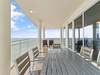 Outside balcony dining area