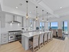 Kitchen island with additional seating