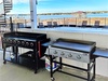 Two flat-top grills