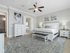 The master bedroom suite has plenty of space