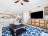 Enjoy a movie night on the large flat screen TV