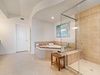 Jetted tub and walk-in shower