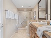 Walk-in shower in the primary ensuite