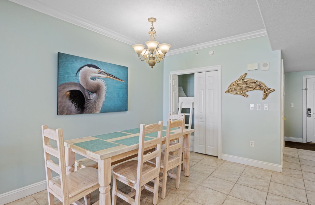 Gather around the dining table for meals, games & conversation after a day out