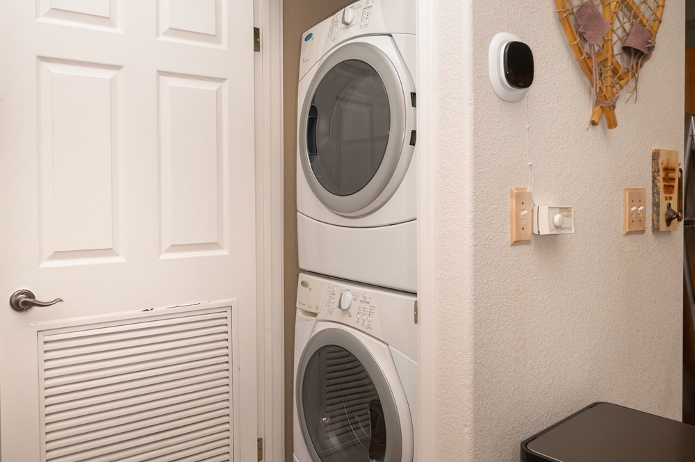 Your convenience is covered with in-unit washer and dryer, making extended stays effortless and comfortable.