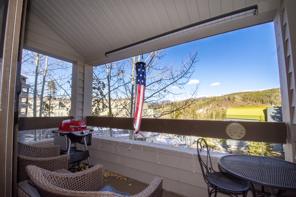 Step onto your private mountain balcony where crisp air and stunning views await your morning coffee or evening relaxation.