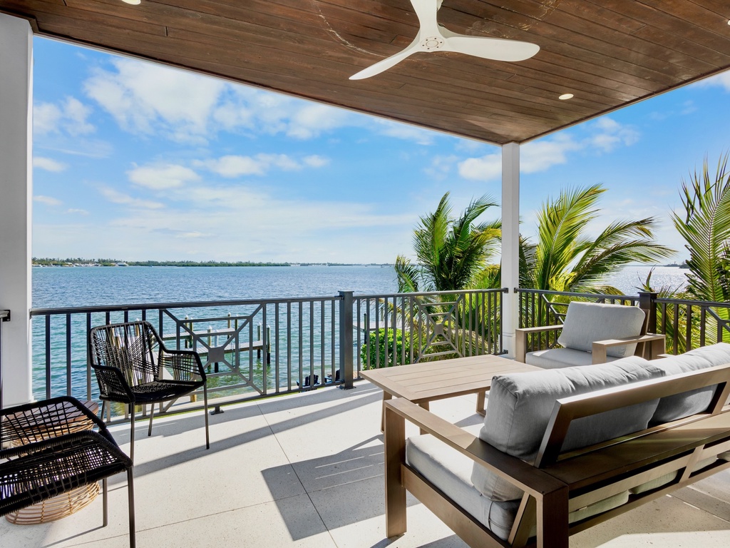 Balcony with Seating and Water Views