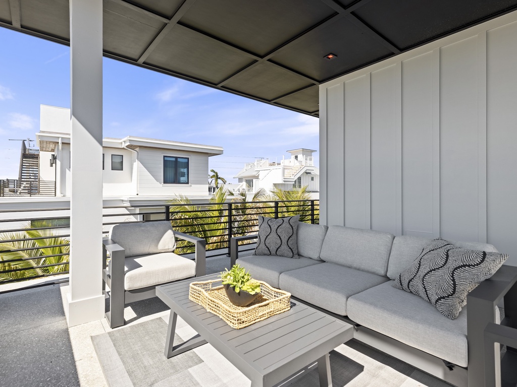 Outdoor Balcony with Lounge Seating