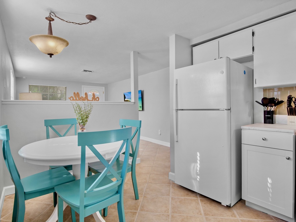 Bright kitchen with cooking essentials