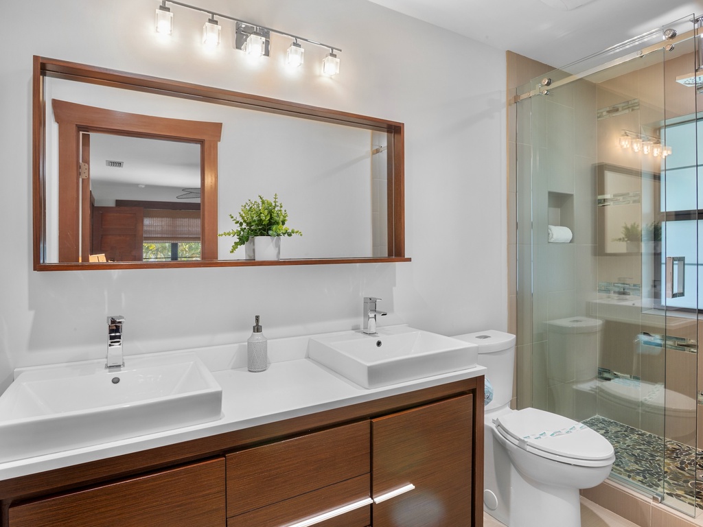 Third bathroom with walk-in shower