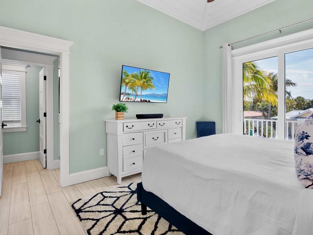 Third Bedroom, King with Balcony Access