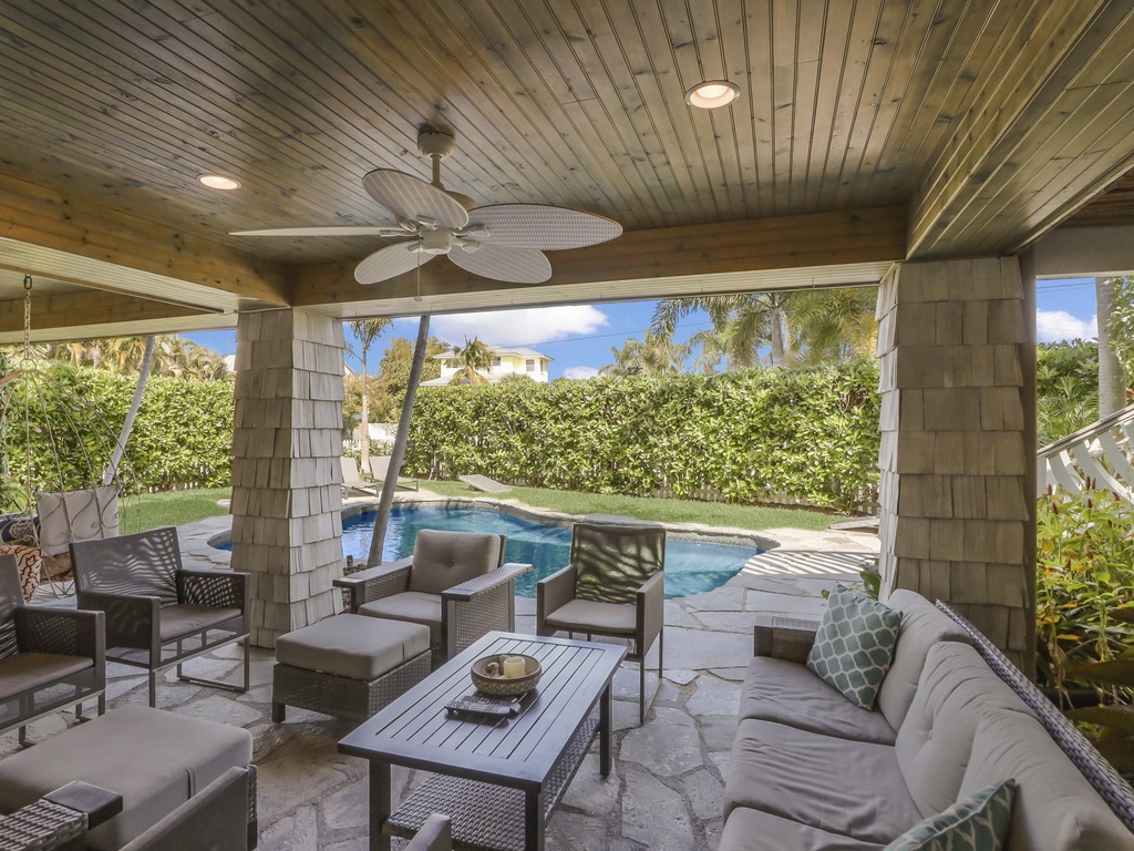 Covered Poolside Seating
