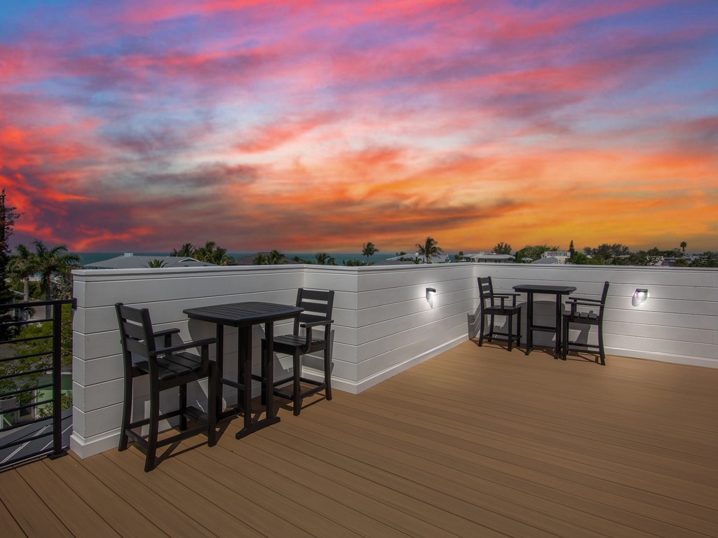 Rooftop Deck with Seating and Views