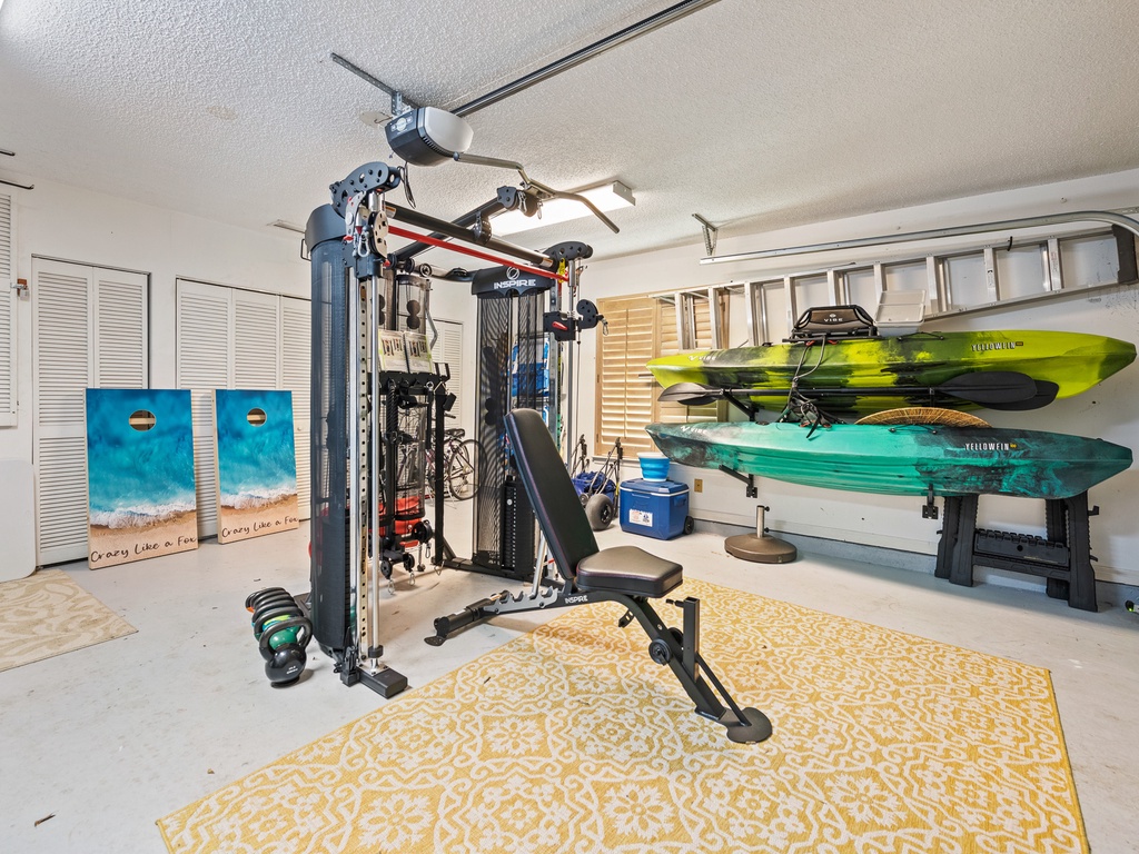 Fitness Center, Kayaks, Beach Equipment and Corn Hole