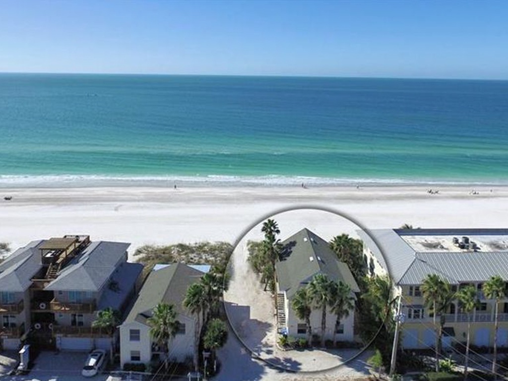 Directly on the Gulf