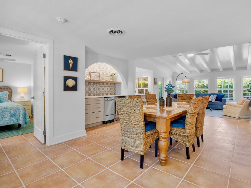 Dining table for six guests