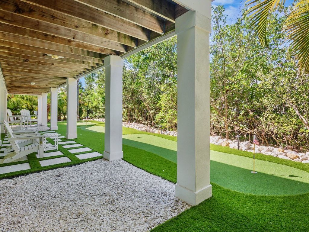 Back Patio Putting Green