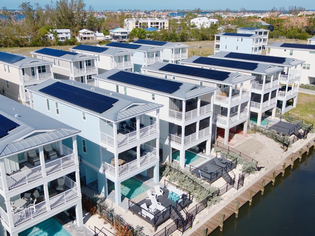 Close high view of the located area