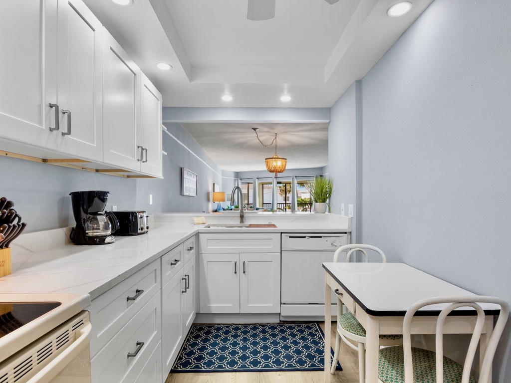 Bright kitchen with cooking essentials