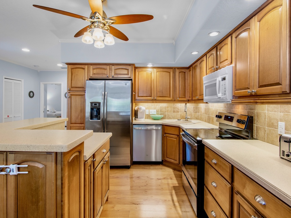 Open kitchen perfect for gatherings