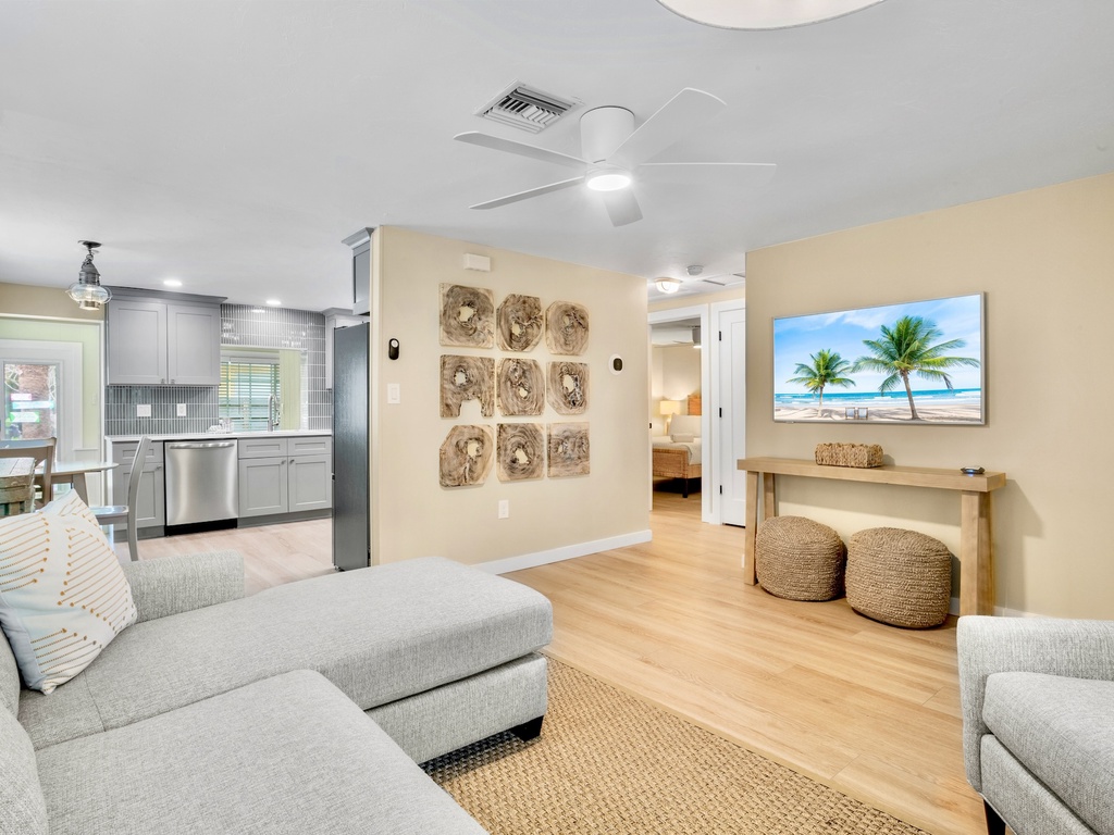 Open-Concept Living and Kitchen Space