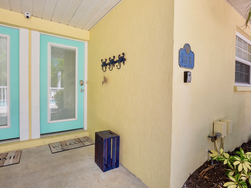 Welcoming front entrance