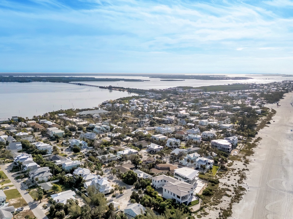 Aerial view of Jackie’s Cottage