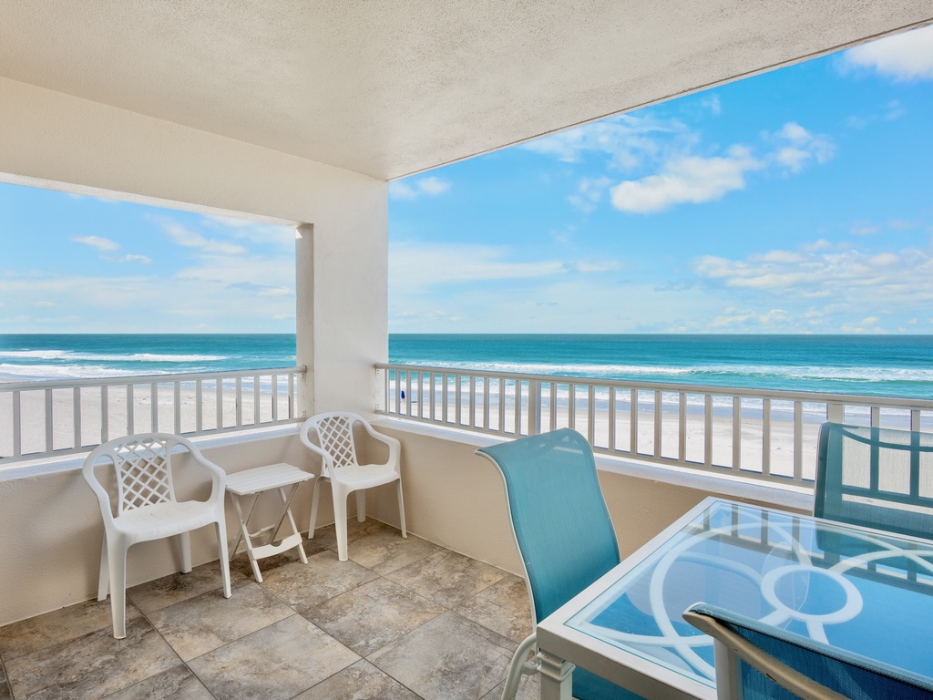Oceanfront views off balcony