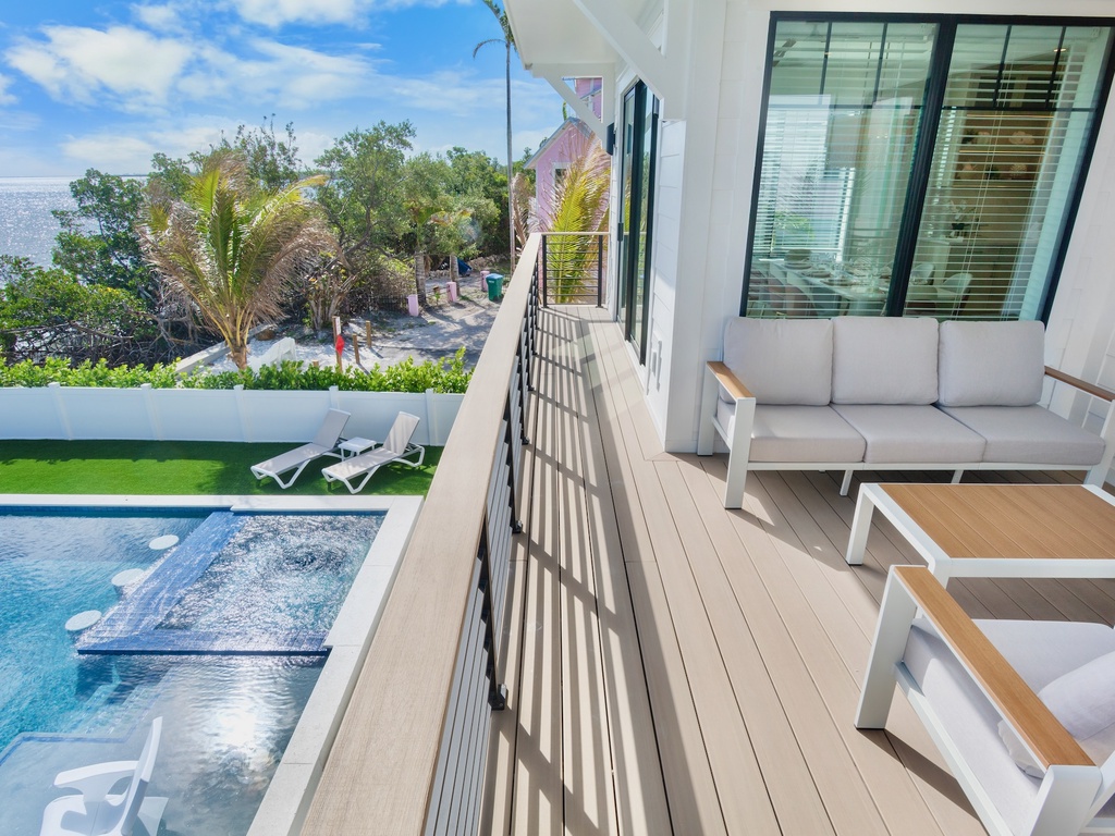 Private terrace with outdoor seating