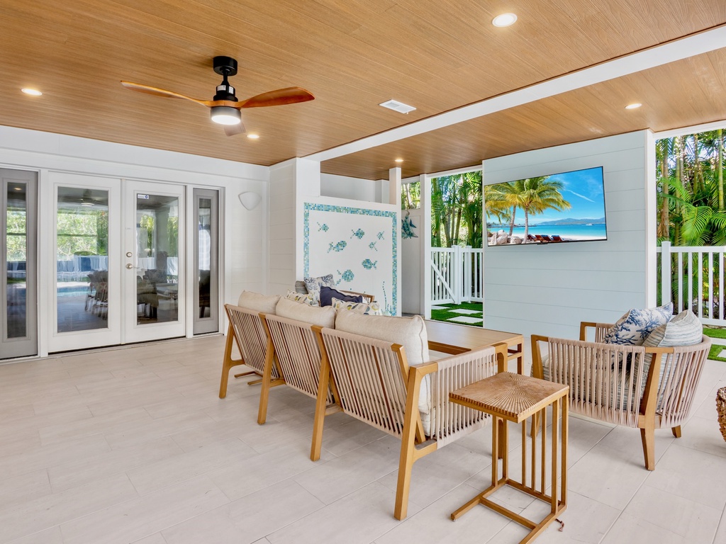 Poolside Living Area