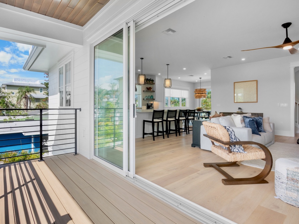 Living Area with Balcony Access