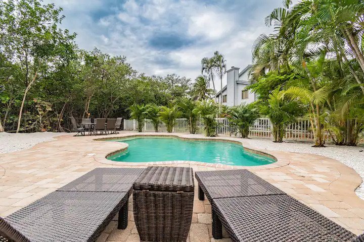 Private Pool with Outdoor Lounge Space