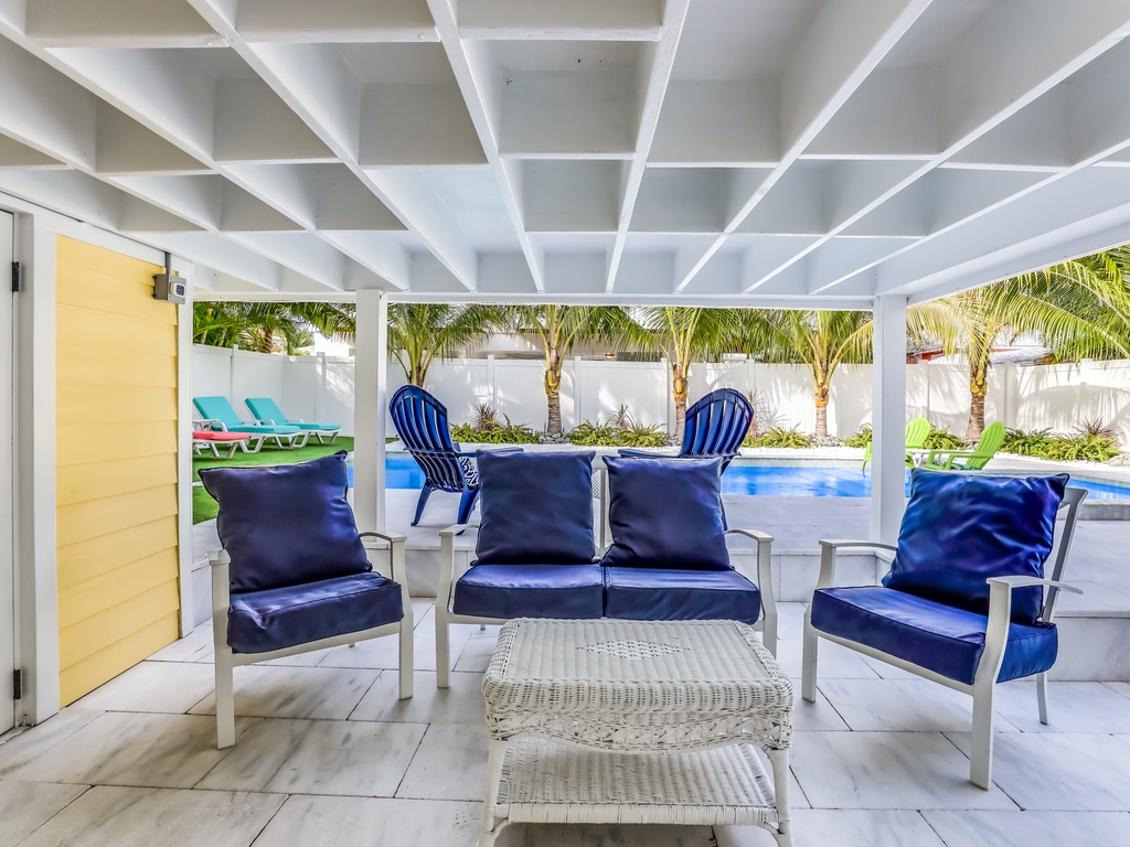 Covered Patio Seating Area