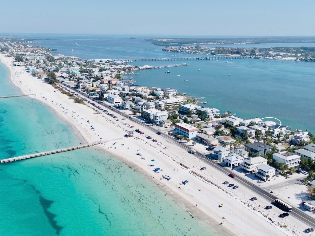 Aerial View - Beach to Bay by AMI Locals