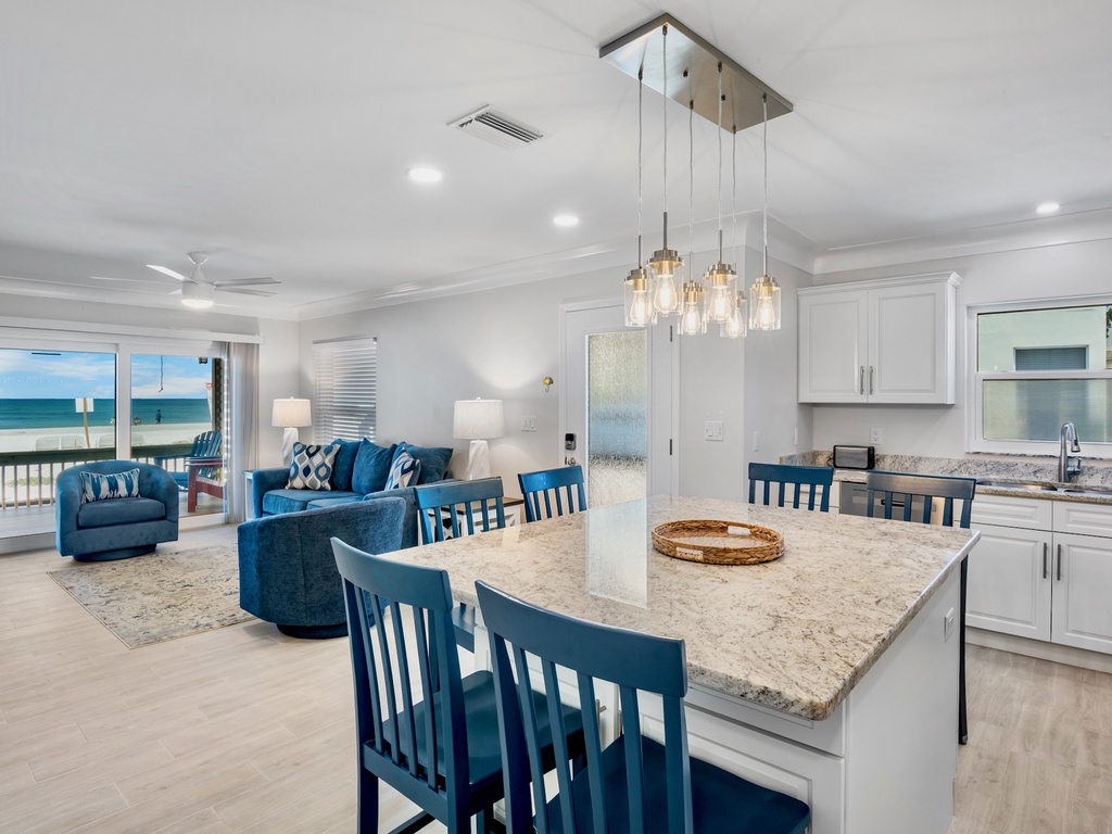 Open Kitchen with Dining Island