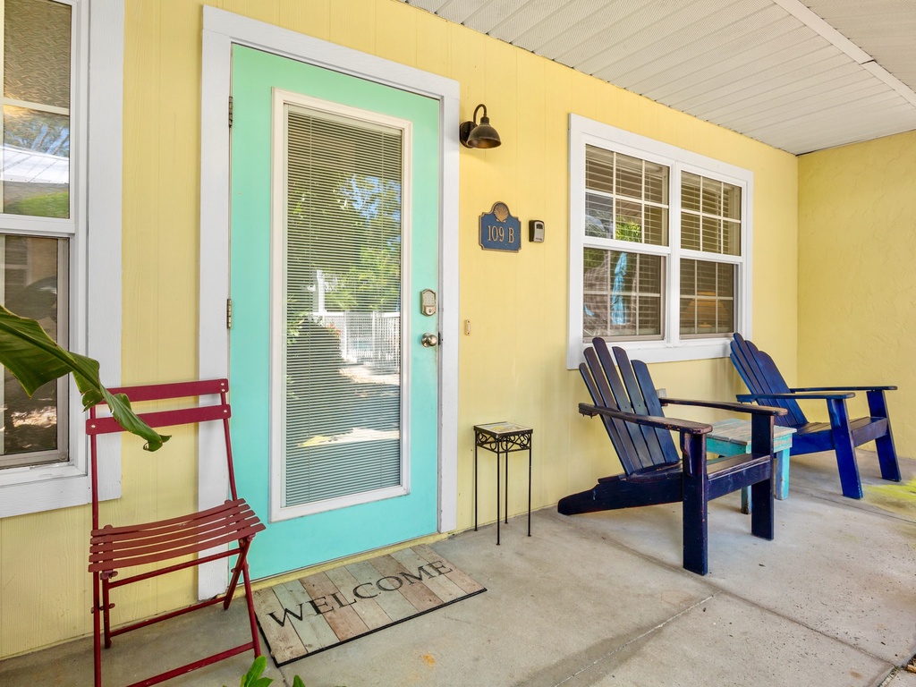 Welcoming front entrance