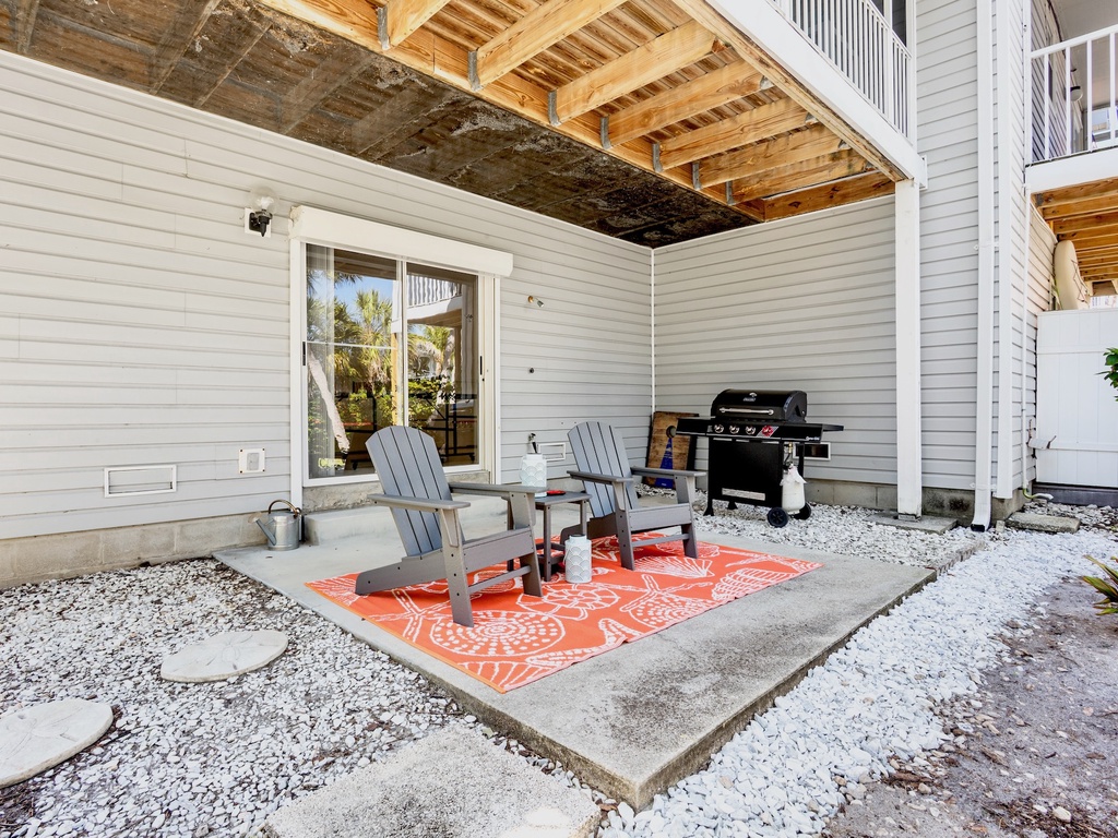 Outdoor Seating and BBQ Grill