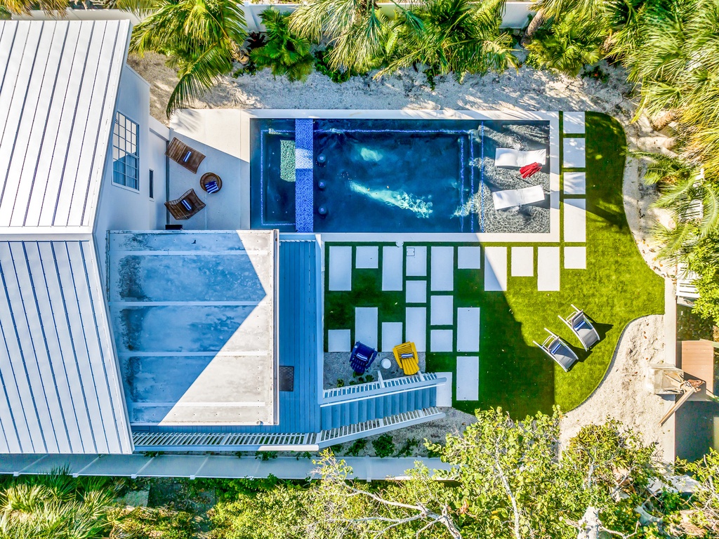 Aerial View of House