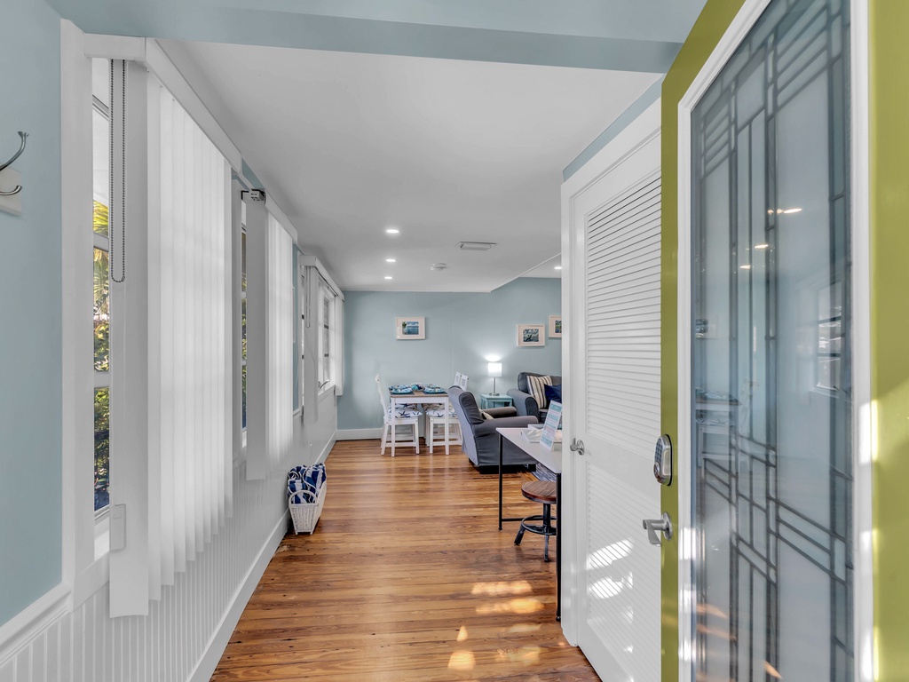 Bright and welcoming hallway