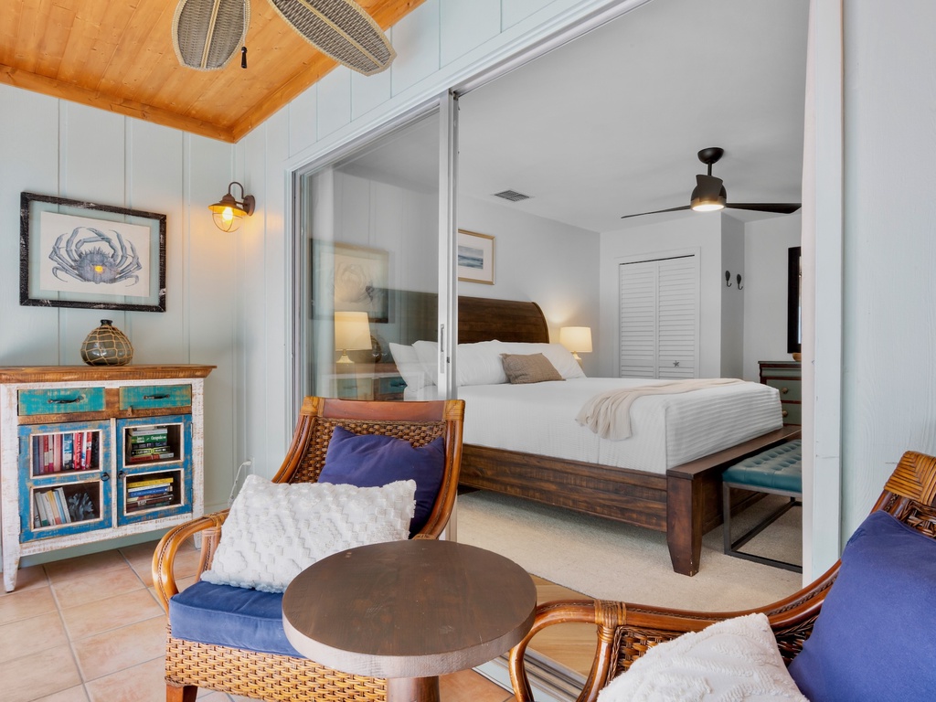 Primary Bedroom, King bed with comfortable seating