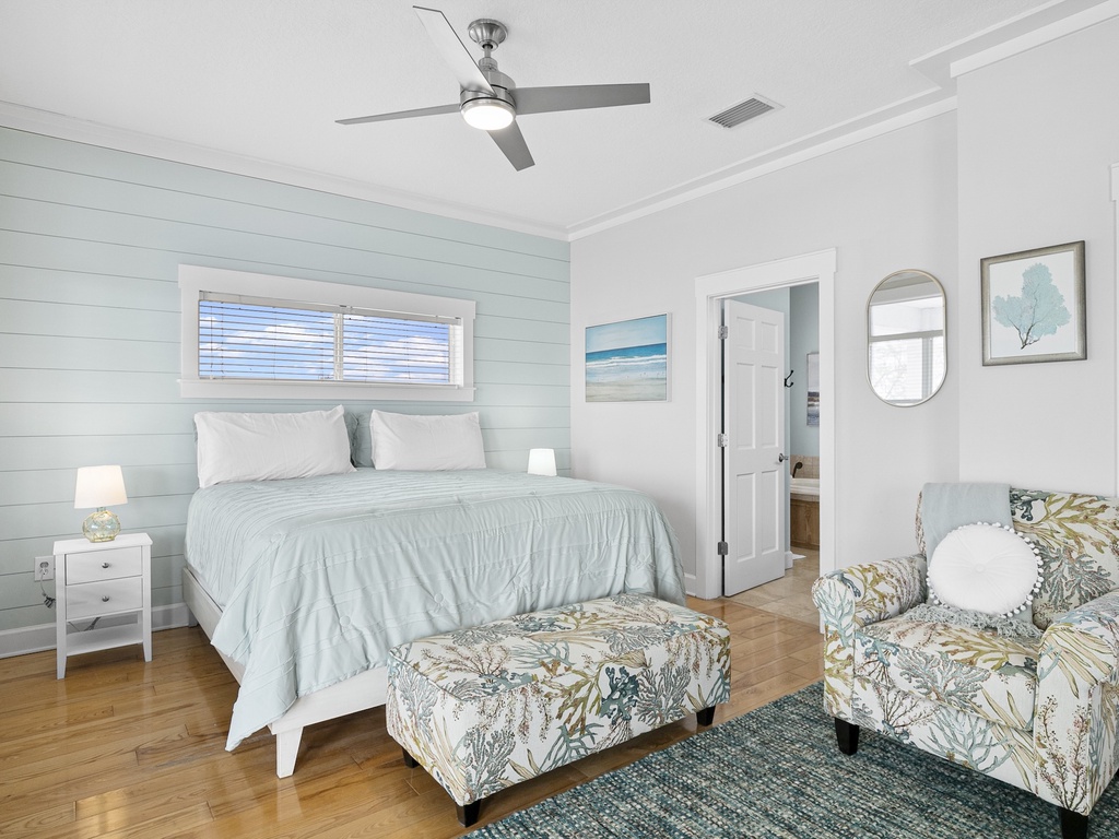 Primary Bedroom, King bed