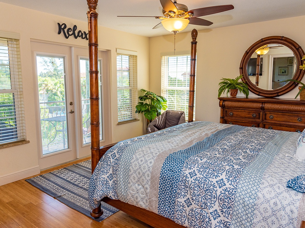 2nd Floor Master with private balcony