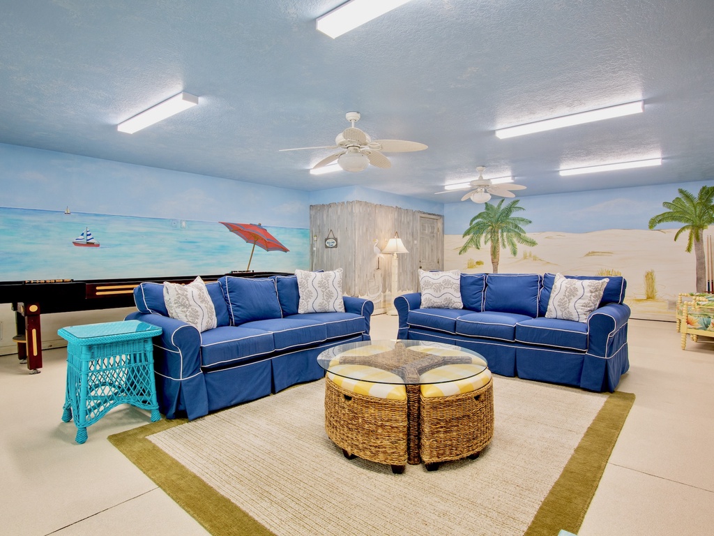 Game Room with Lounge Area