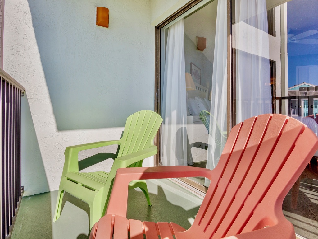 Balcony with comfortable seating