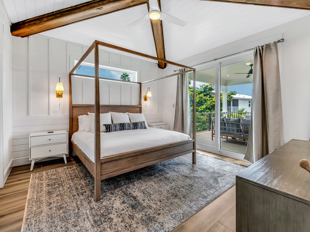 Primary Bedroom and Balcony