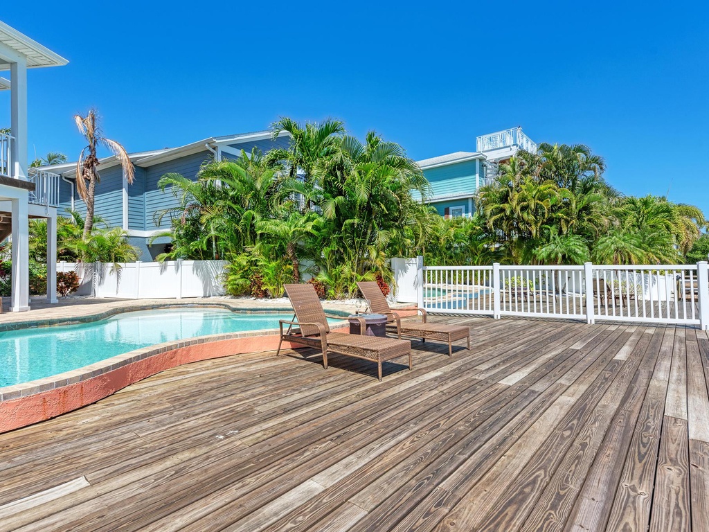 Pool Lounge Area - Anna Maria Island Locals